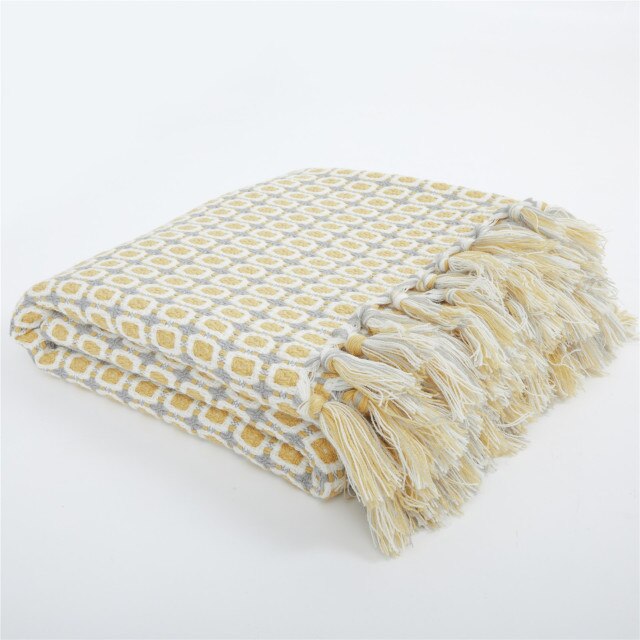 Milano knitted tassel throws