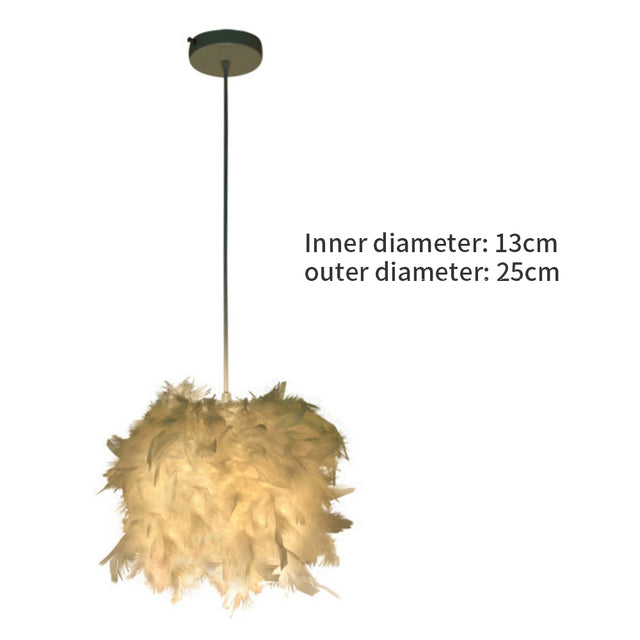 Modern Pendant Feather Chandelier Lamp