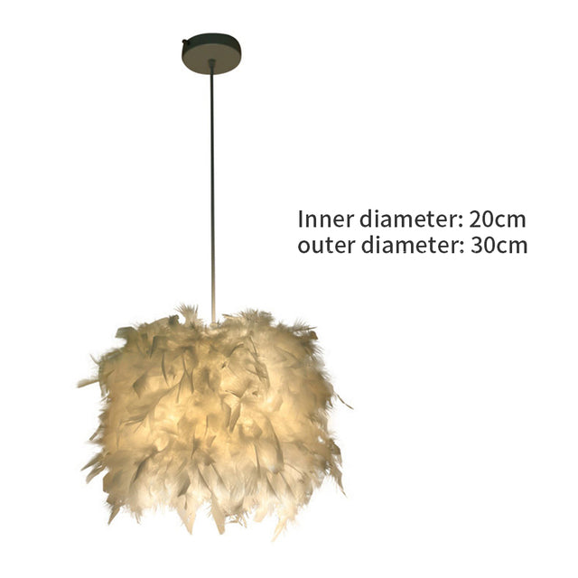 Modern Pendant Feather Chandelier Lamp