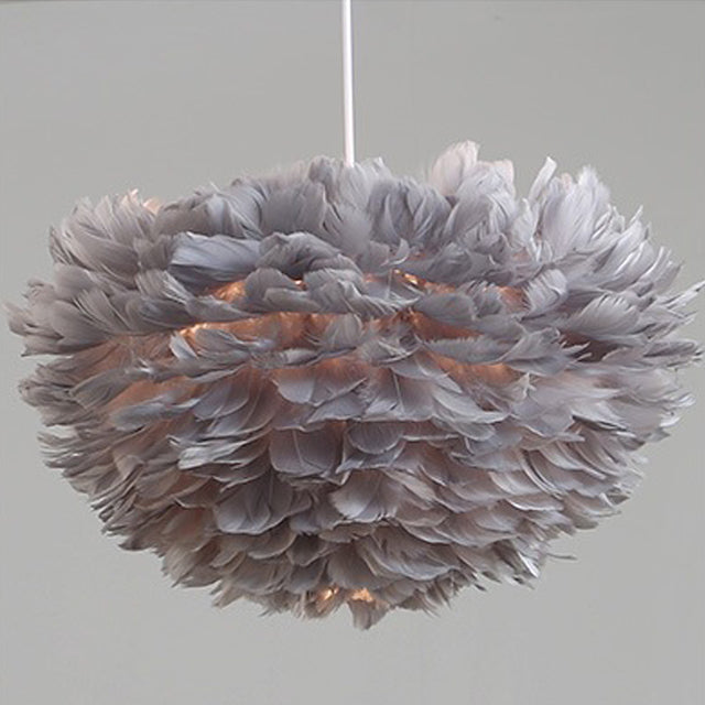 Modern Pendant Feather Chandelier Lamp