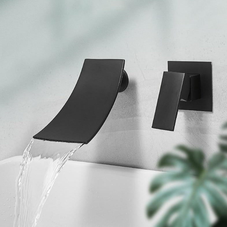 Wall Mounter Curved Waterfall Faucet