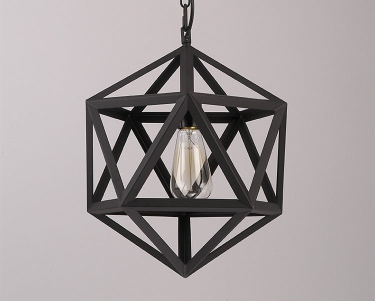 Vintage Iron Cage Pendant Light