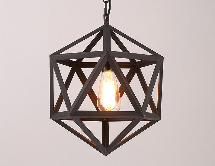 Vintage Iron Cage Pendant Light