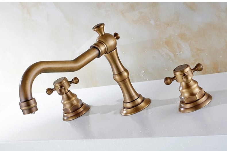 Vintage Bathroom Faucet with Cross Handles