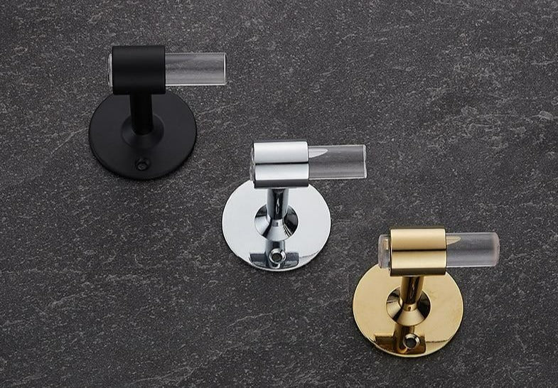 Modern Transparent Bathroom Hardware Set