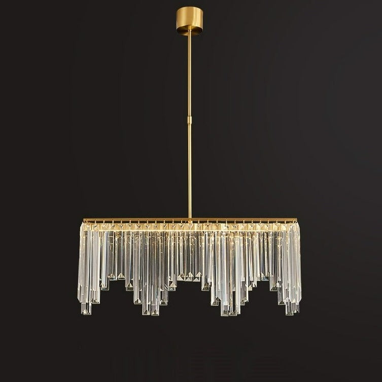 Zina - Modern Glass Crystal Chandelier