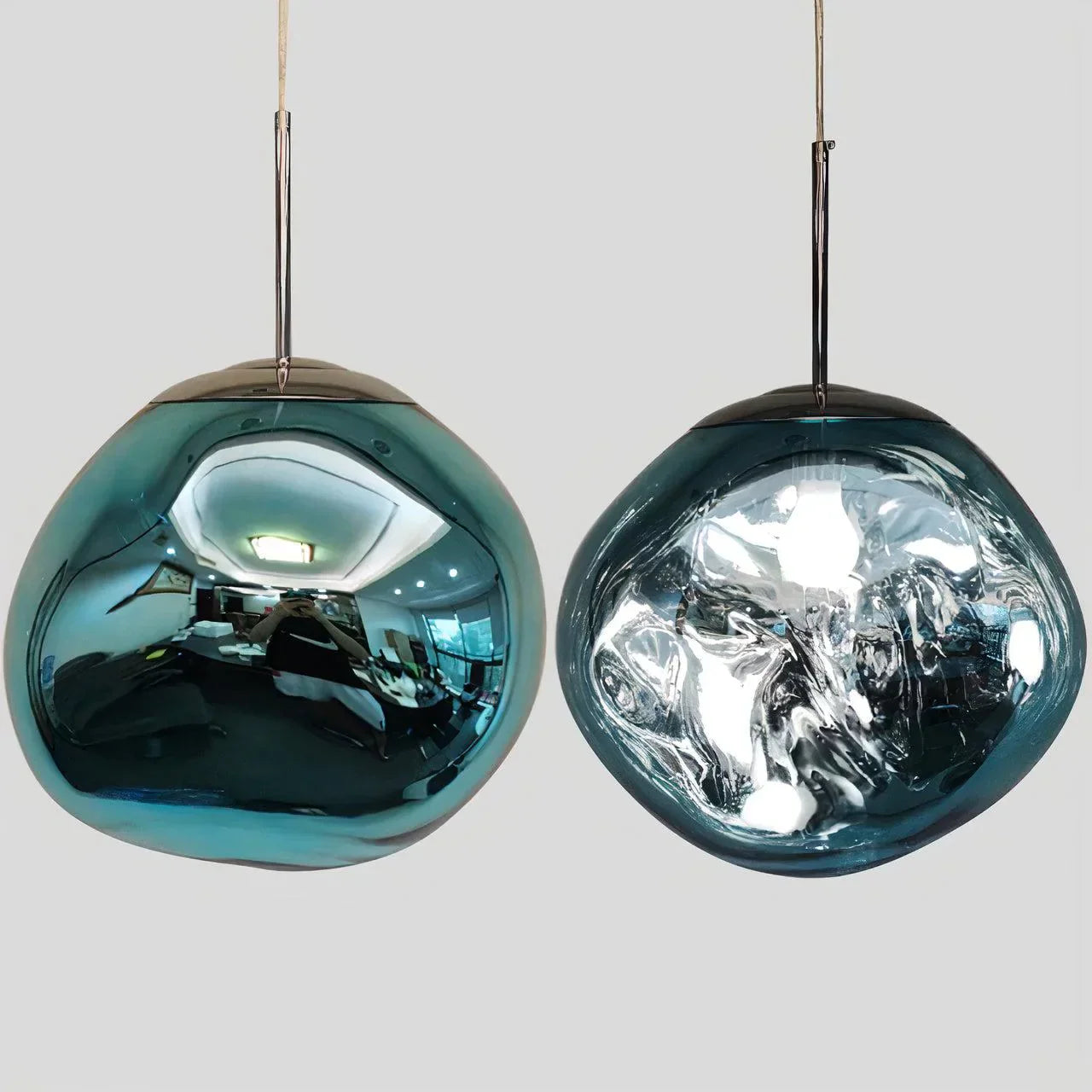 Satis Colorful Geode Pendant Light