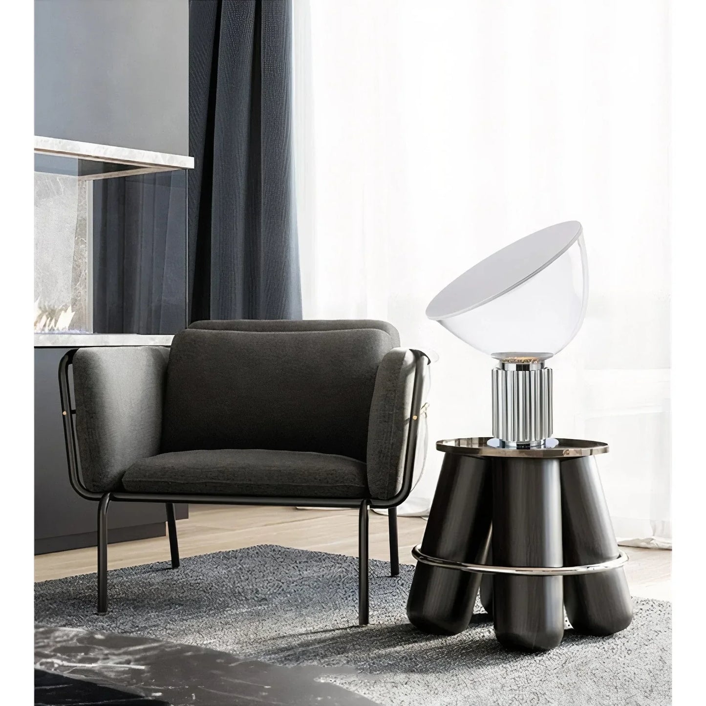 Meital Contemporary Orb Table Lamp