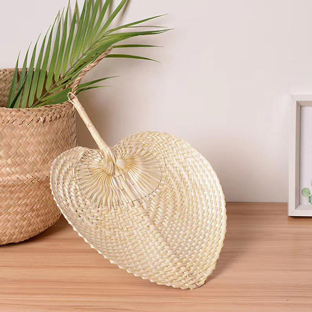 Natural Dried Palm Leaf Fan