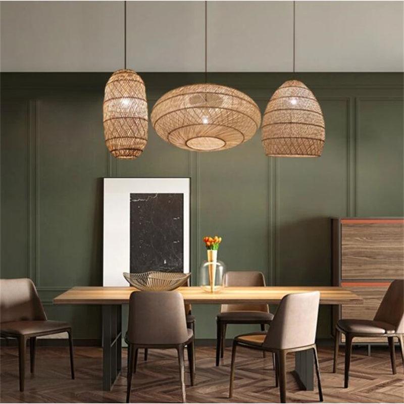 Bamboo Rattan Natural Hand-woven Pendant Lights