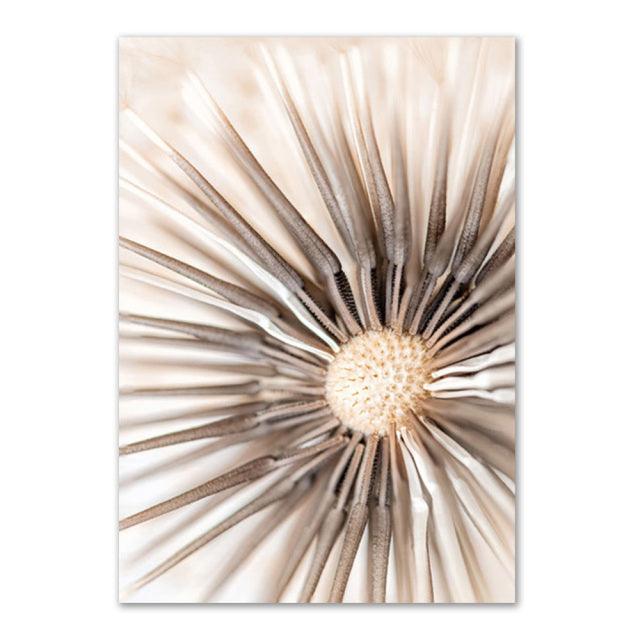 Beige Grass Boho Wall Art Canvas