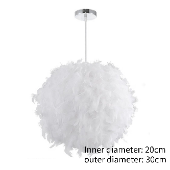 Modern Pendant Feather Chandelier Lamp