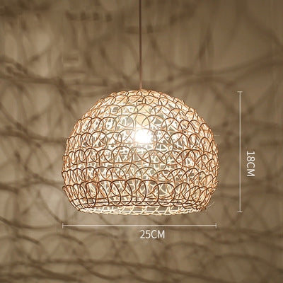 Vortex Nordic Rattan Pendant Light