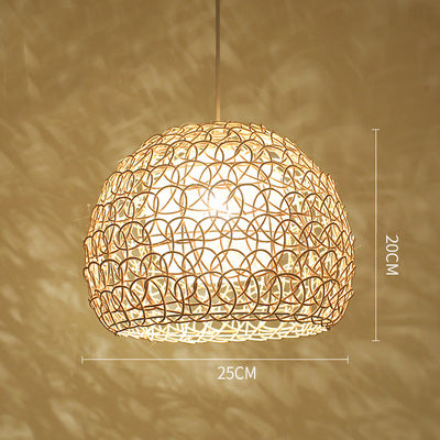 Vortex Nordic Rattan Pendant Light