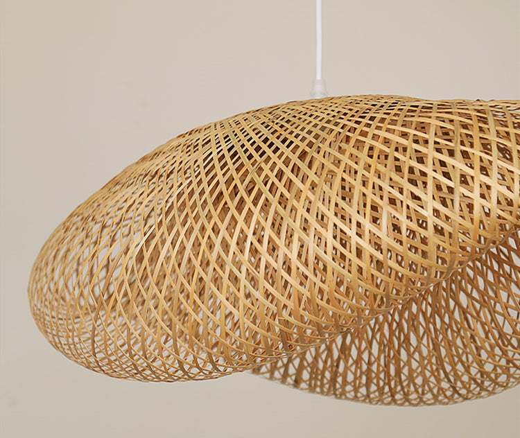 Woven Bamboo Pendant Light