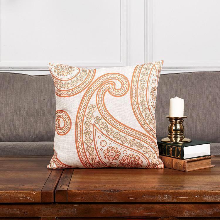 Red Orange Vintage Cushions - Nordic Side - 