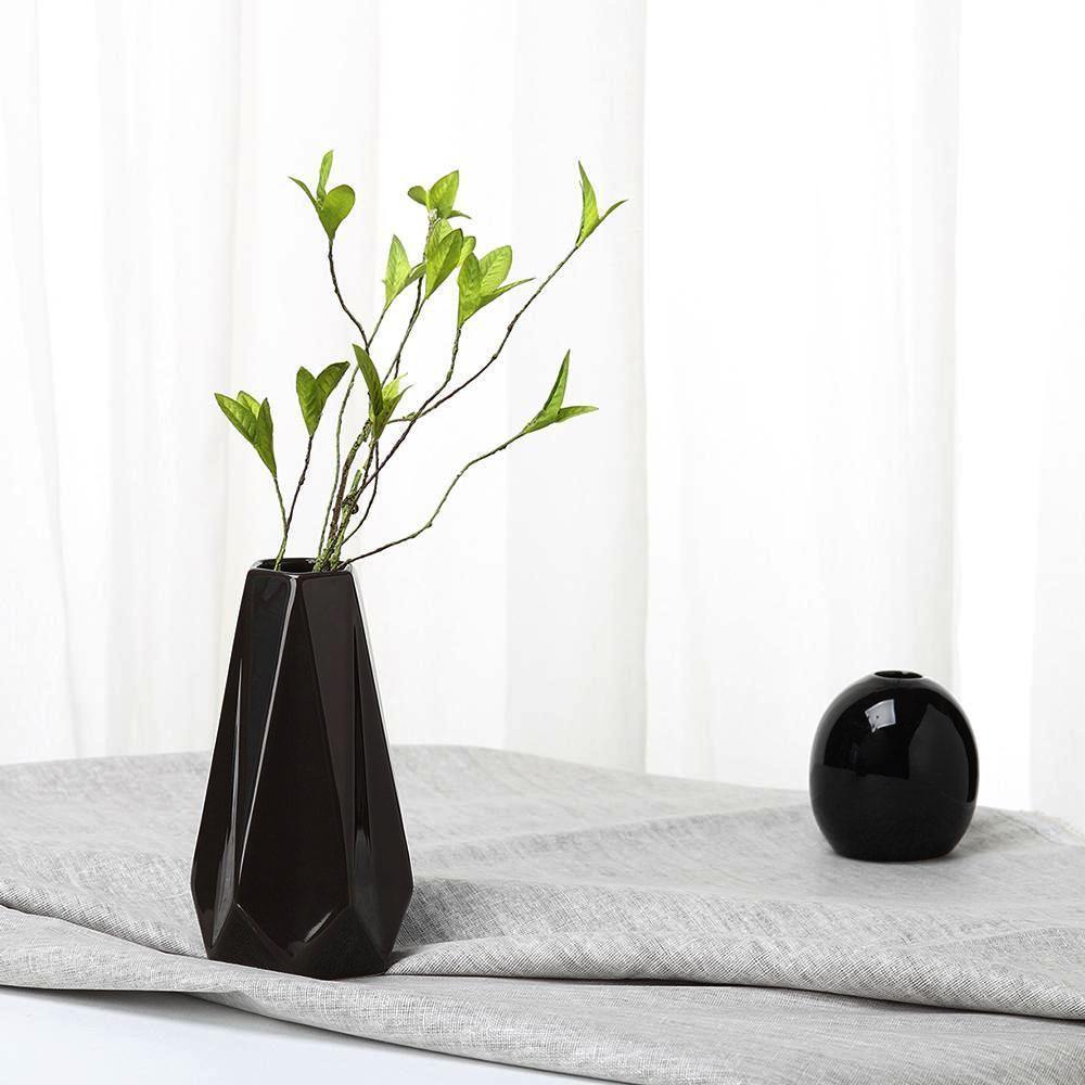 Black & White Ceramic Origami Vases - Nordic Side - 