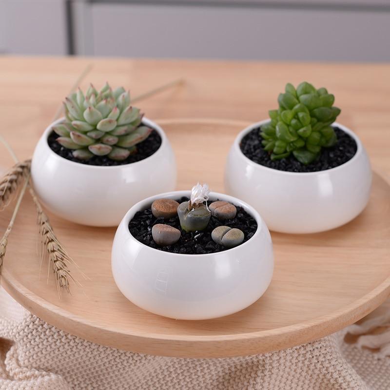 Set of Bamboo & Ceramic Pots - Nordic Side - 