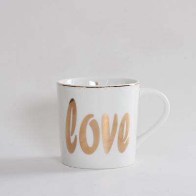 Lovely Gold Ceramic Mugs - Nordic Side - 