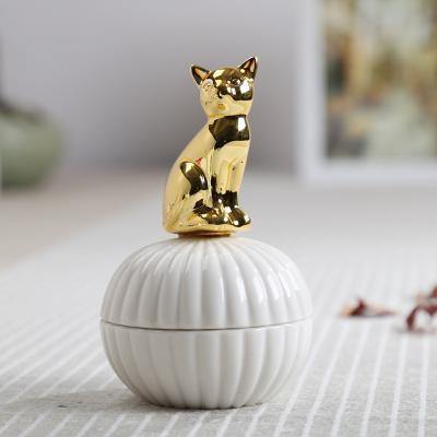 Animal Gold Ceramic Jewellery Boxes - Nordic Side - 