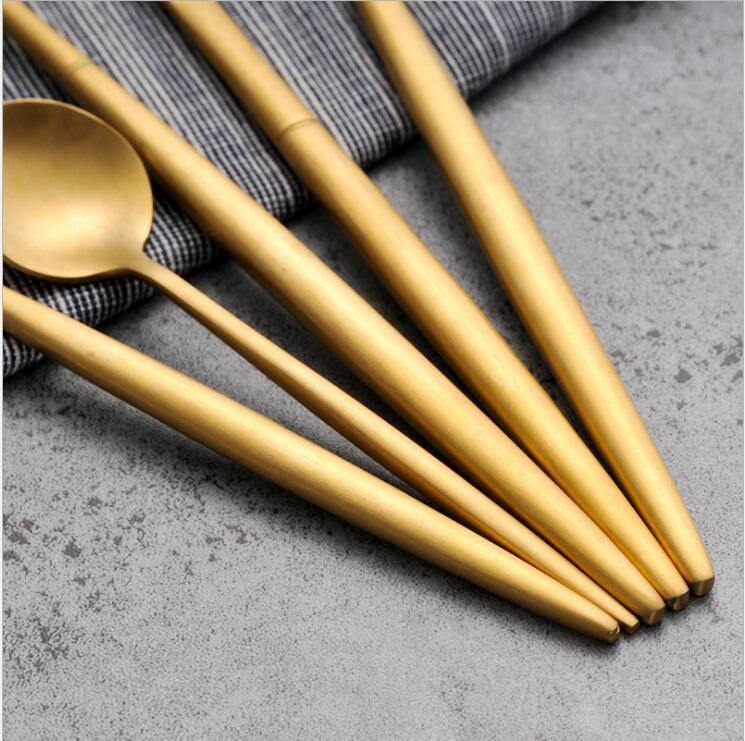 1 Pc Gold Metal Cutlery - Nordic Side - 