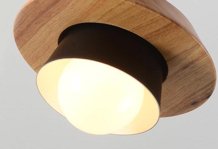 Wooden Top Creative Pendant Lights - Nordic Side - 