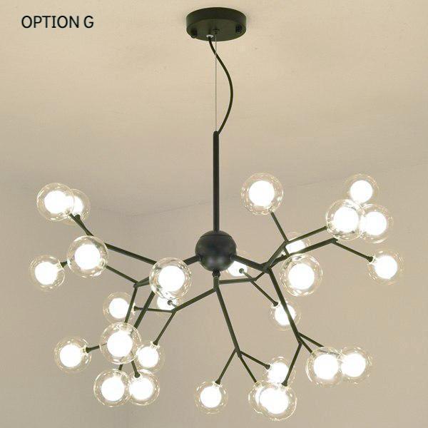 Post Modern Black Iron Chandelier - Nordic Side - 