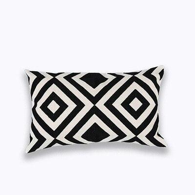 Geometry Embroidered Cushion - Nordic Side - 