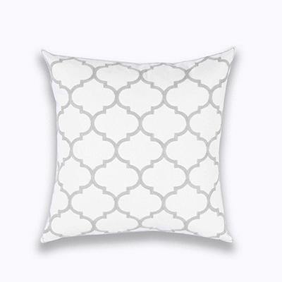 Grey Classic Embroidery Cushions - Nordic Side - 