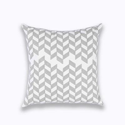 Grey Classic Embroidery Cushions - Nordic Side - 