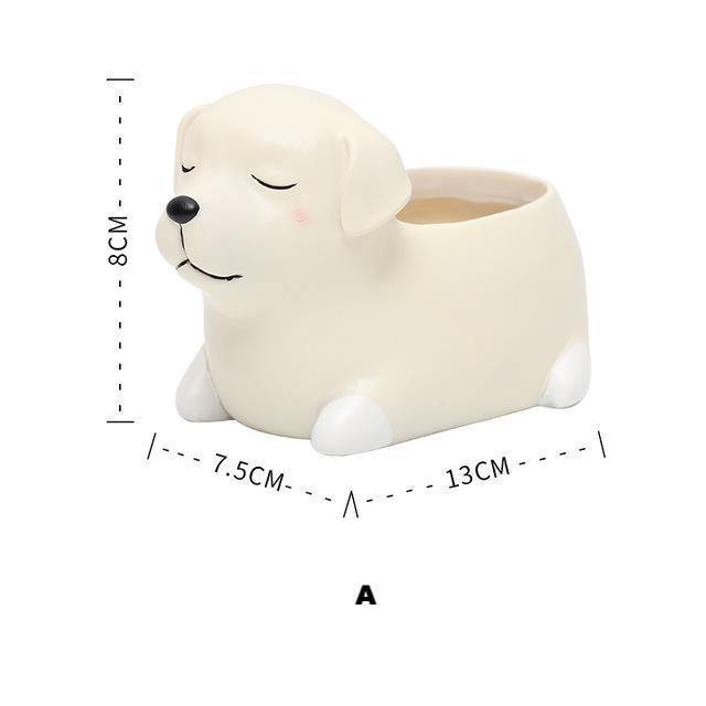 Sleeping Puppy Flower Vase - Nordic Side - 