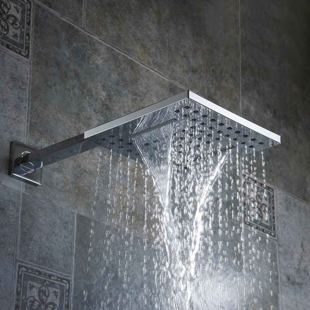 Huxley - Multi-Piece Rainfall Shower Head - Nordic Side - 01-14, bathroom-collection, modern-pieces