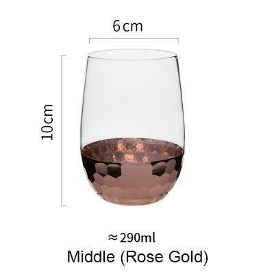 Gold Hexagon Plating Glass Cup - Nordic Side - 