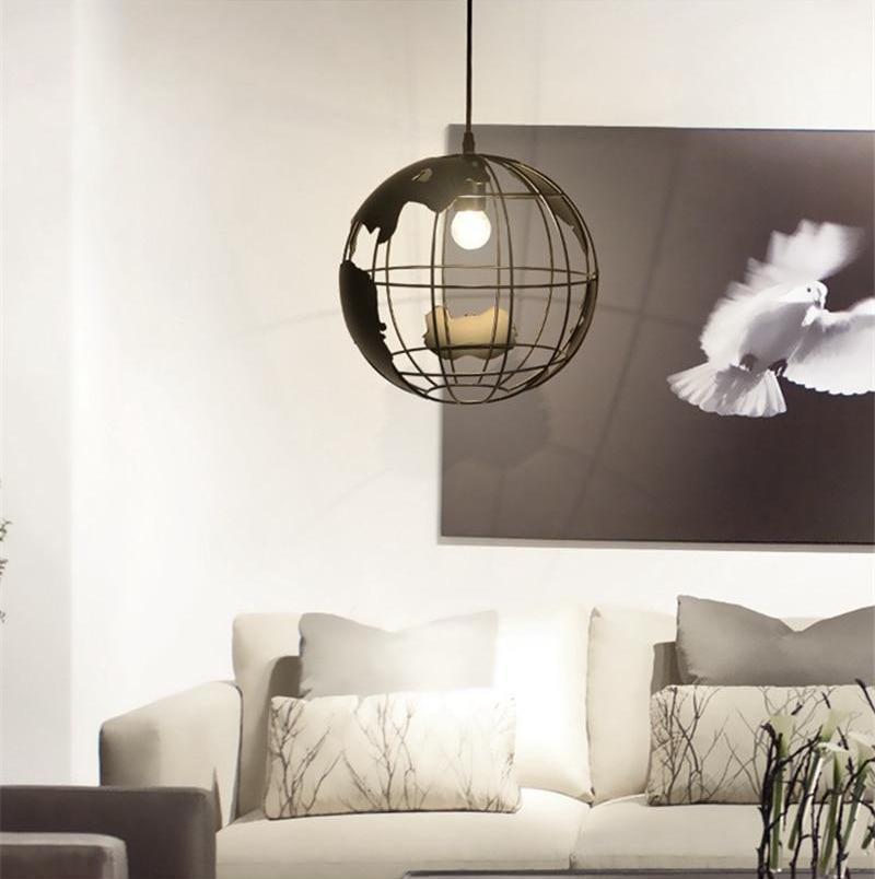 Modern Nordic World Globe Hanging Light - Nordic Side - 11-27, best-selling-lights, feed-cl0-over-80-dollars, hanging-lamp, lamp, light, lighting, lighting-tag, modern, modern-lighting, moder