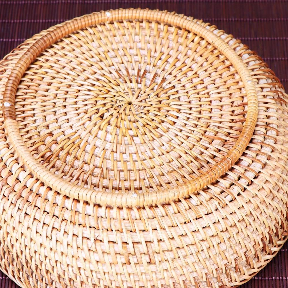 Handwoven Round Basket - Nordic Side - 