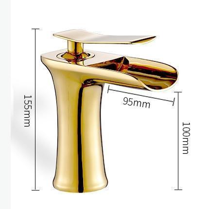 Waterfall Single Handle Basin Faucet - Nordic Side - 12-11, bathroom, bathroom-collection, bathroom-faucet, fab-faucets, faucet, feed-cl0-over-80-dollars, kitchen, kitchen-faucet, renovation,