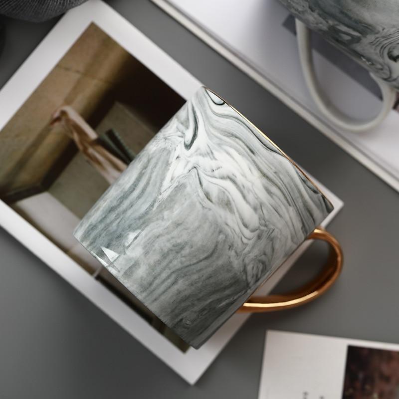 Golden Hand Marble Mug - Nordic Side - 