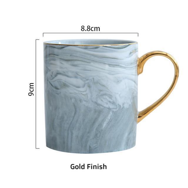 Golden Hand Marble Mug - Nordic Side - 