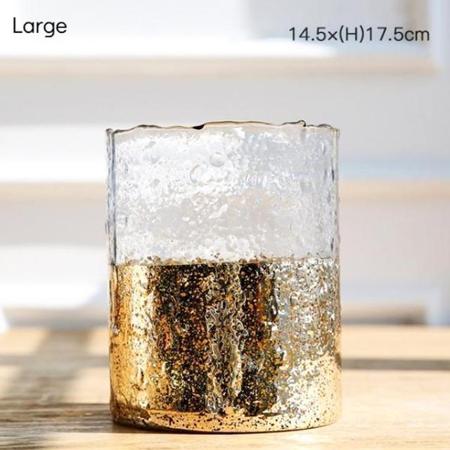 Textured Bake Glass Candleholder - Nordic Side - 