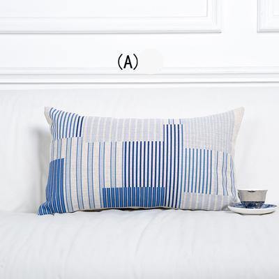 China Blue Geometric Cushions - Nordic Side - 