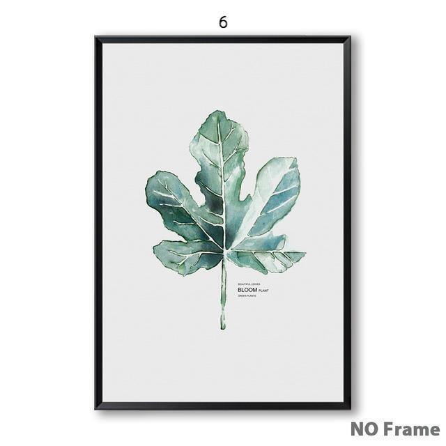 Watercolor Blooming Green Wall Art - Nordic Side - 