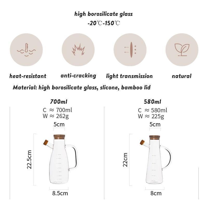 Transparent Glass Kitchen Organisers - Nordic Side - 