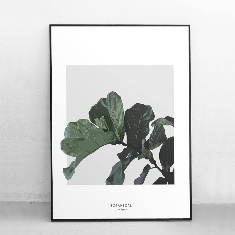 Watercolour Plant Wallarts - Nordic Side - 