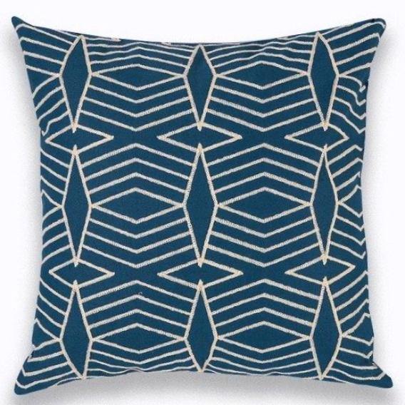 Navy Classic Embroidery Cushions - Nordic Side - 