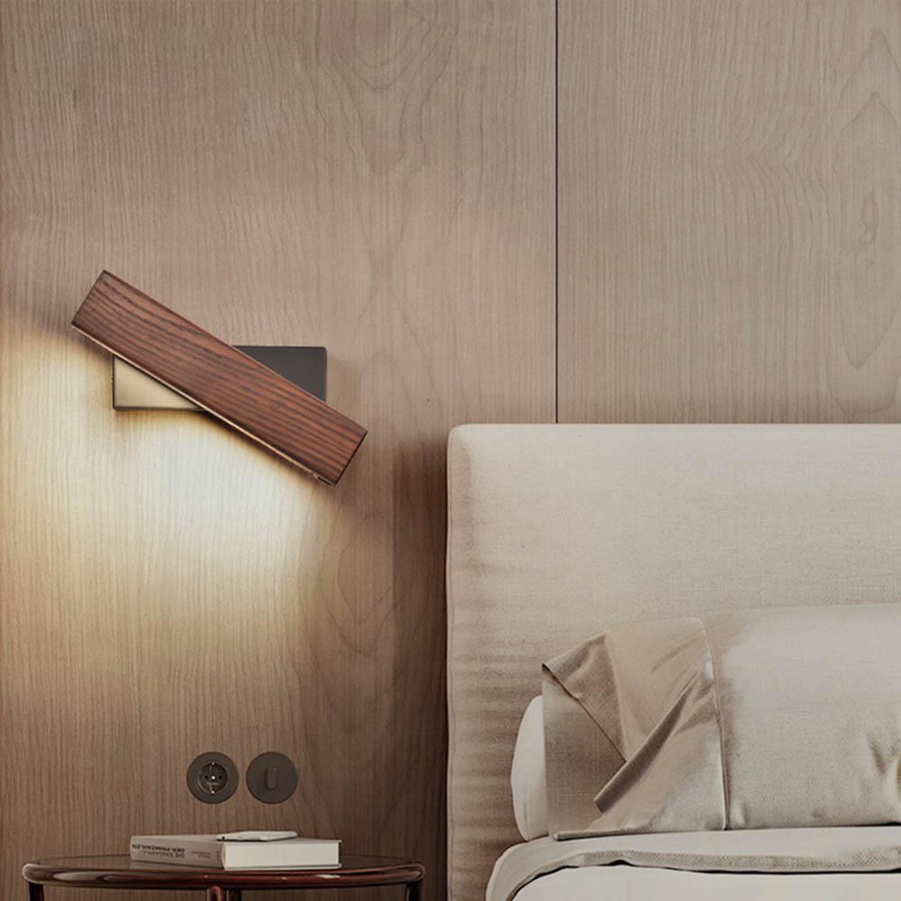 Rotatable Wooden Wall Light - Nordic Side - 