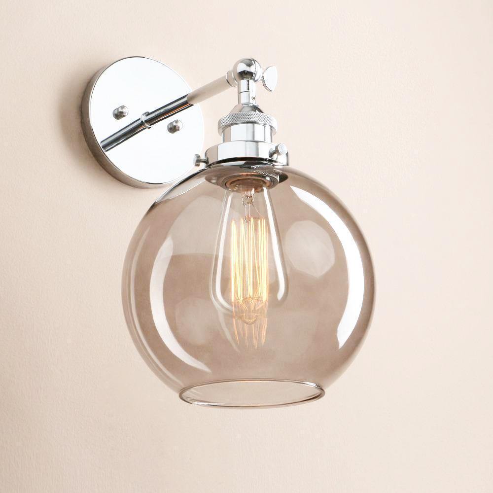 Antique Amber Glass Wall Light - Nordic Side - 