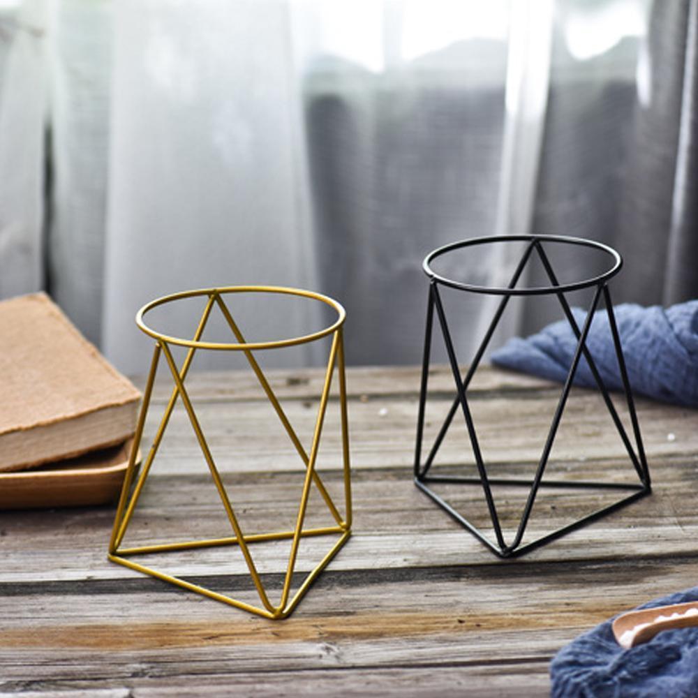 Geometric Ceramic Planter with Stand - Nordic Side - 10-29