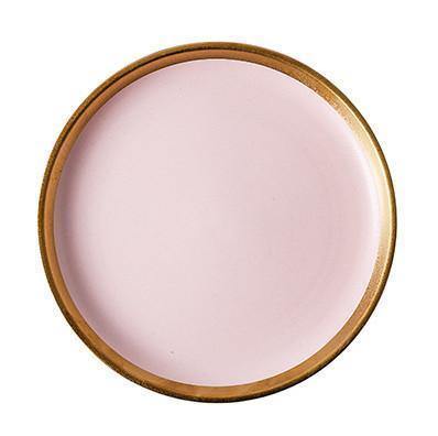 Matt Pink & Gold Dinnerware - Nordic Side - 