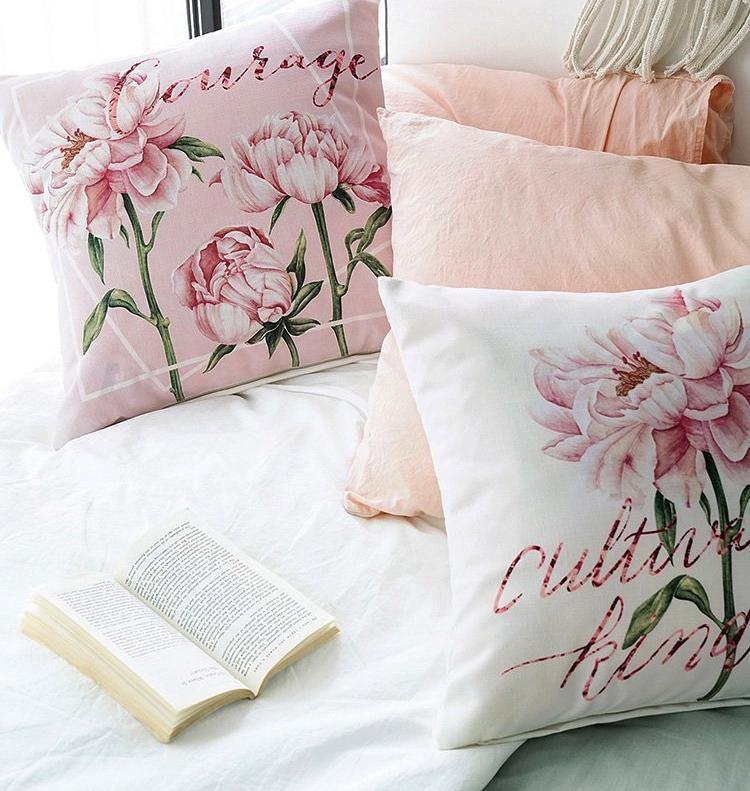 Pink Tulip Cushions - Nordic Side - 