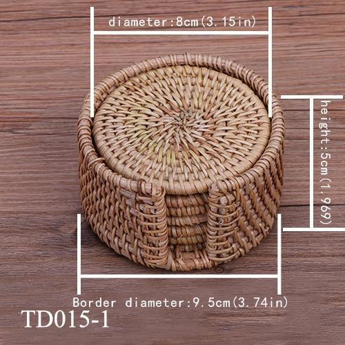 Rattan Coasters - Nordic Side - 